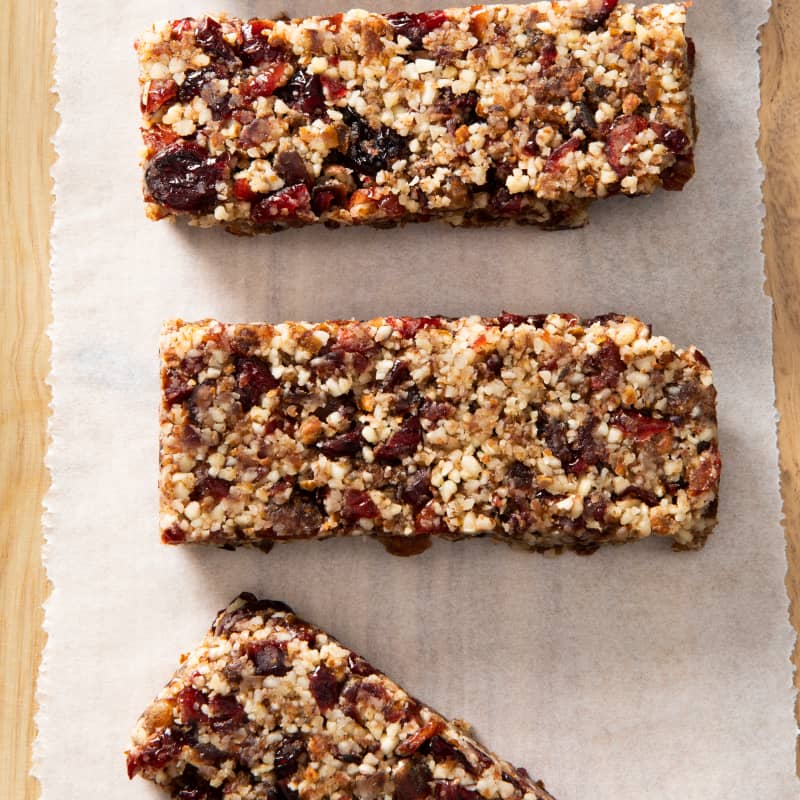 NoBake CranberryAlmond Energy Bars Recipe for Kids America's Test